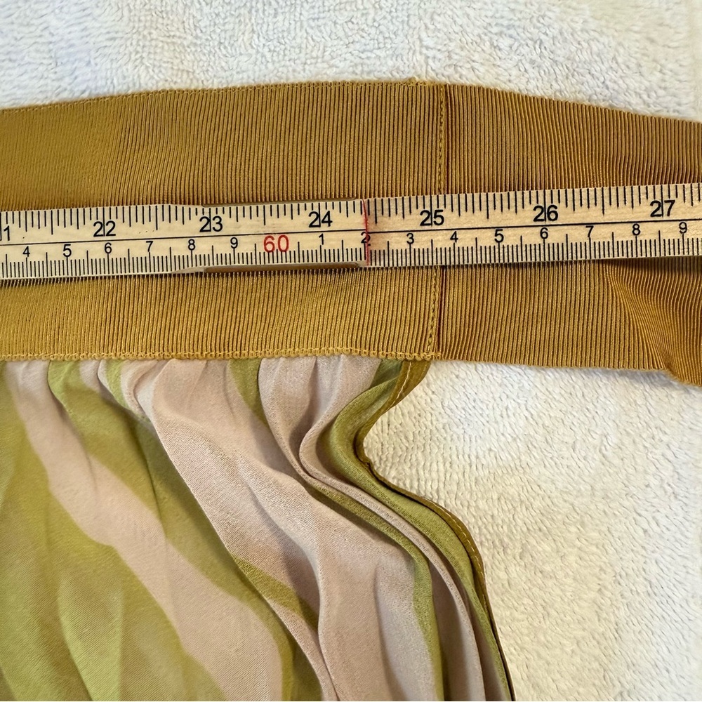 Silvia Tcherassi Striped Blanched Silkβ Midi Skirt Size S - Picture 9 of 10